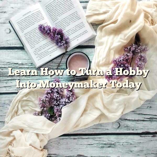 Learn How to Turn a Hobby Into Moneymaker Today 